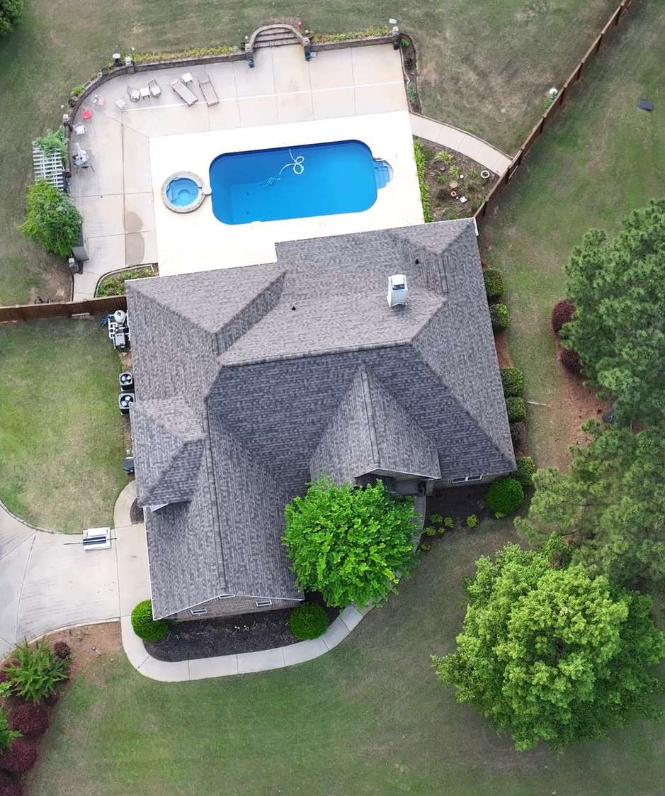 Architectural shingle roof installation — Ridgeback Roofing residential roofing project, Warner Robins GA