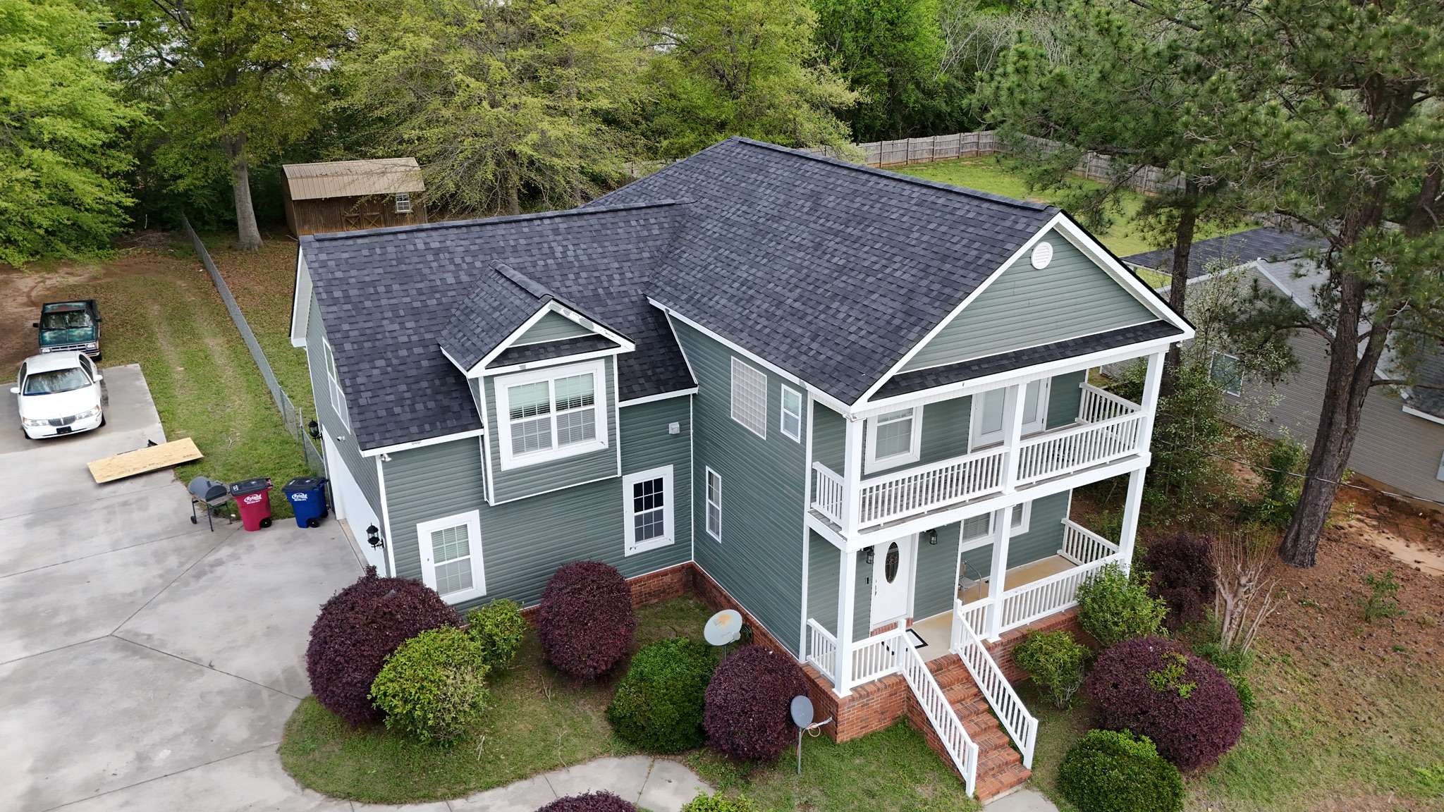 Architectural shingle roof replacement — Ridgeback Roofing residential roofing project, Warner Robins GA