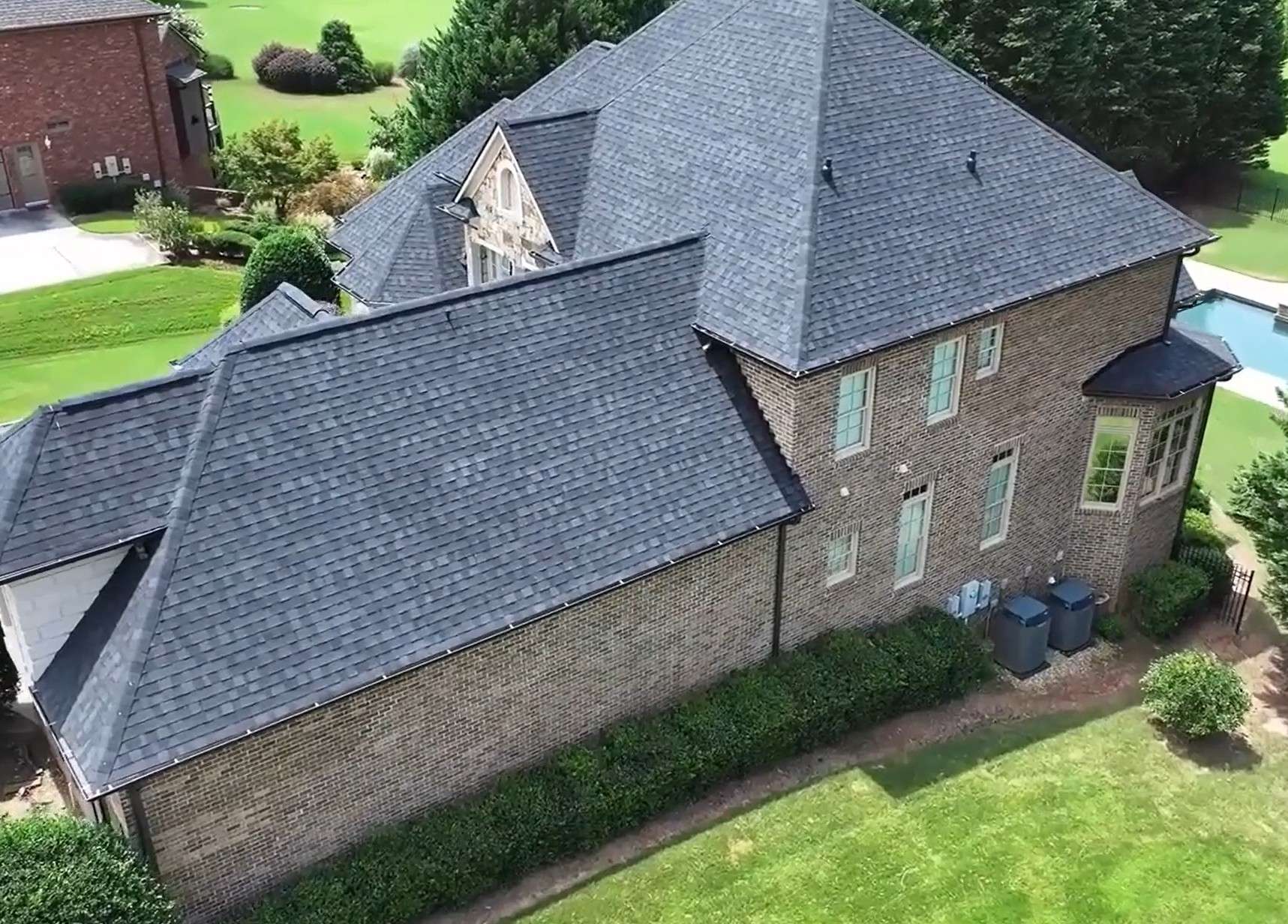 Architectural shingle roof replacement by Ridgeback Roofing in Warner Robins, GA