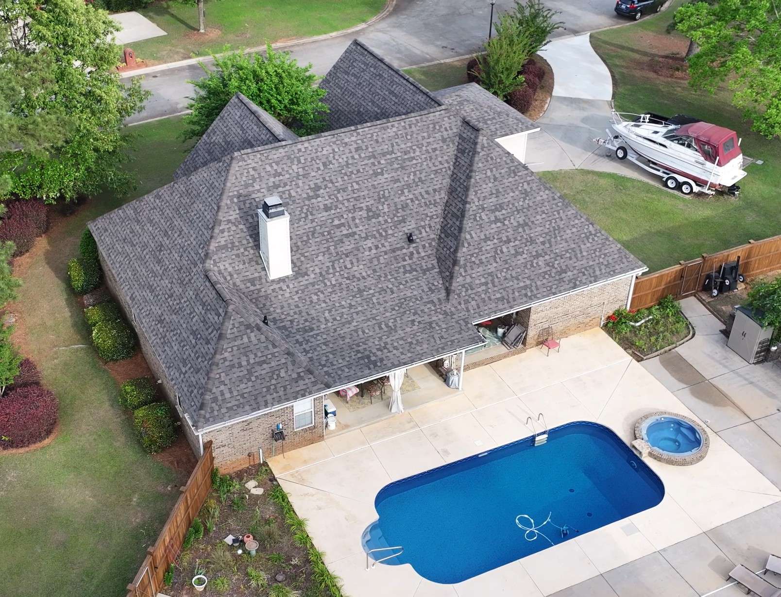 Architectural shingle roof replacement — Ridgeback Roofing residential roofing project, Warner Robins GA