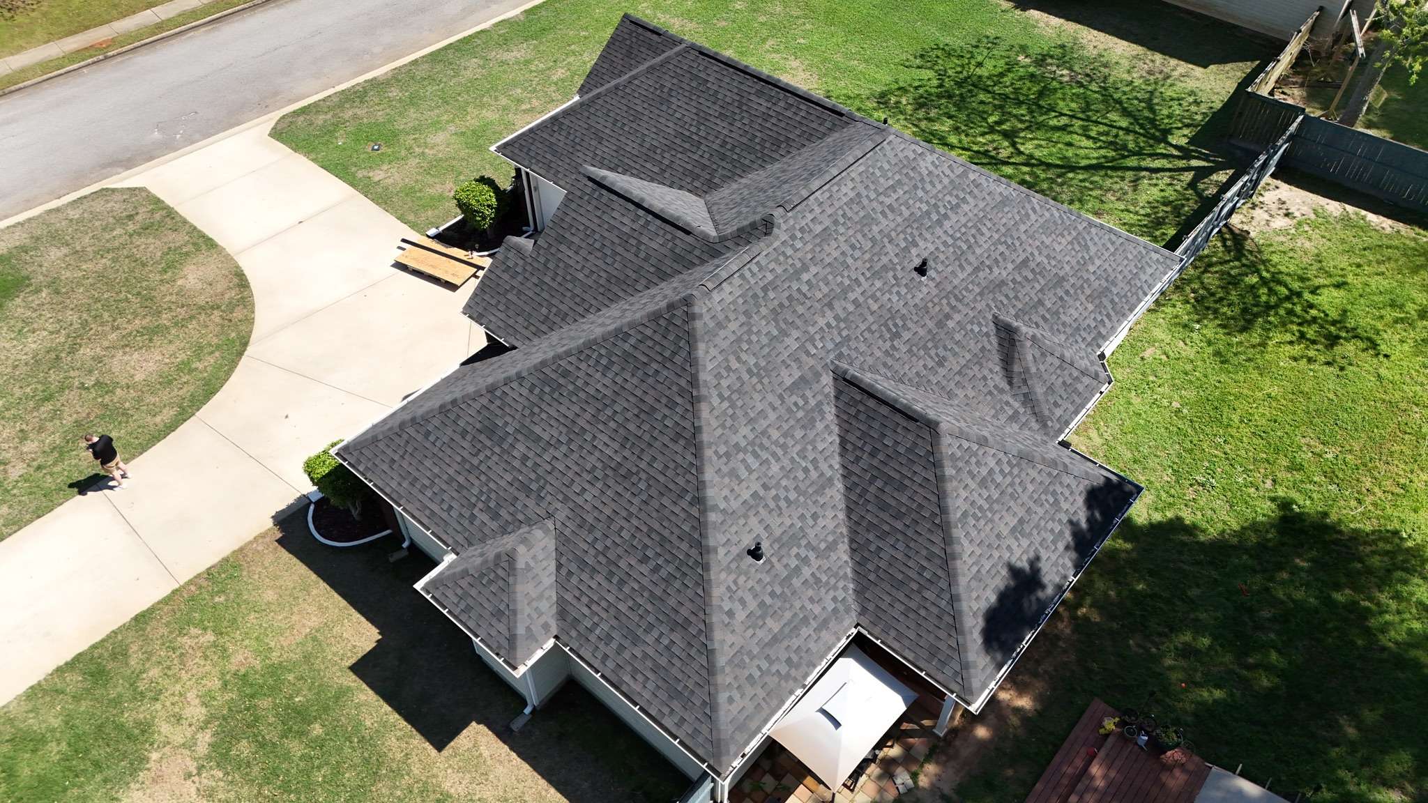 Completed roof installation — Ridgeback Roofing residential roofing project, Warner Robins GA