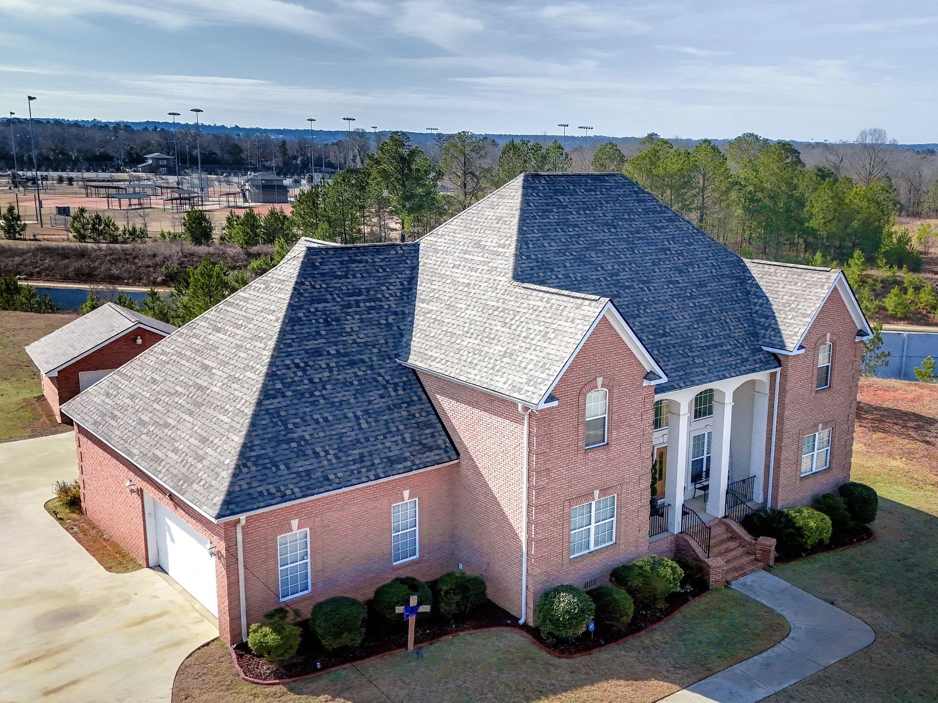 Completed roof installation — Ridgeback Roofing residential roofing project, Warner Robins GA