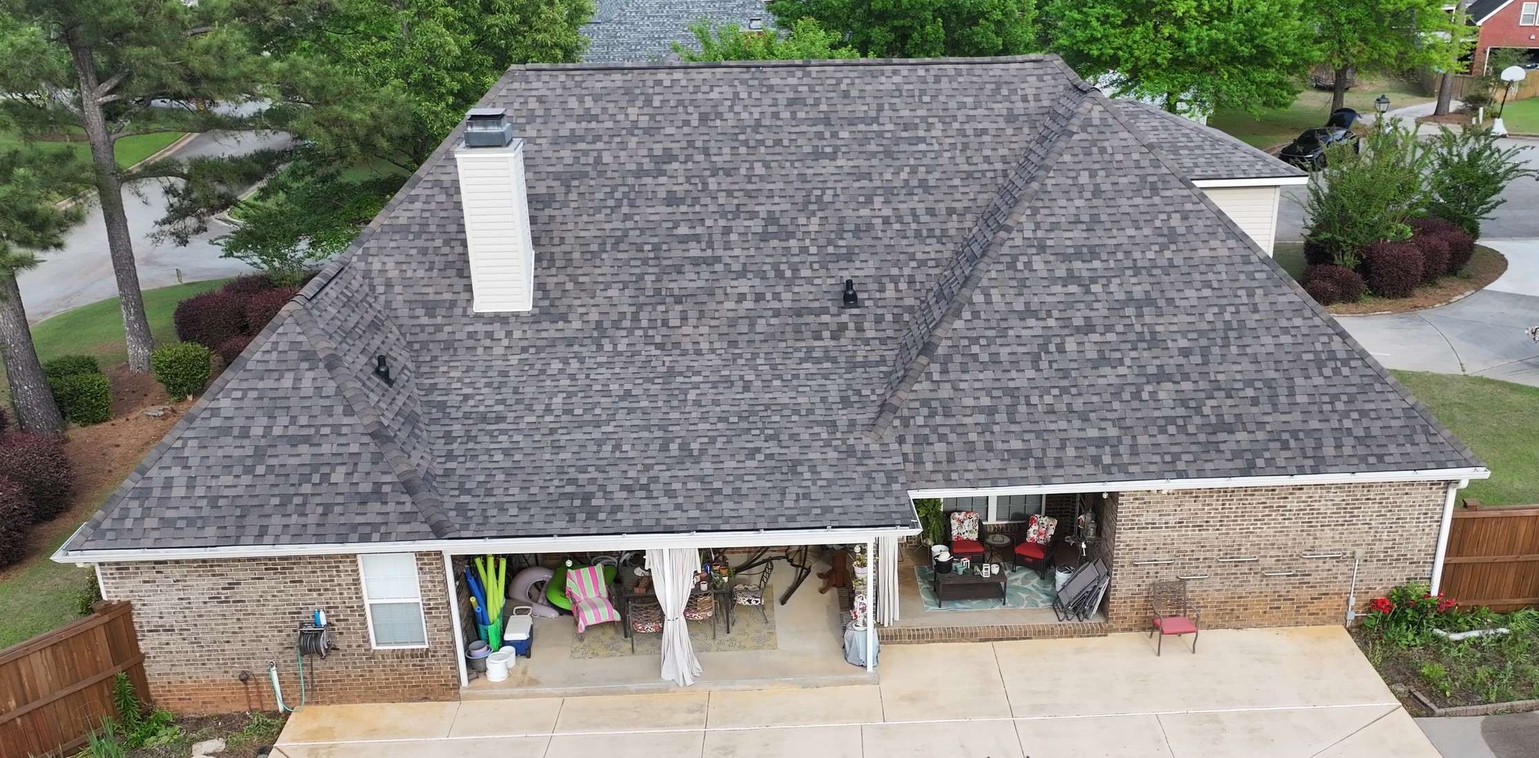 Completed roof replacement — Ridgeback Roofing residential roofing project, Warner Robins GA